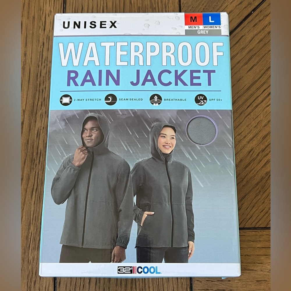 32 Degrees Unisex Rain Jacket